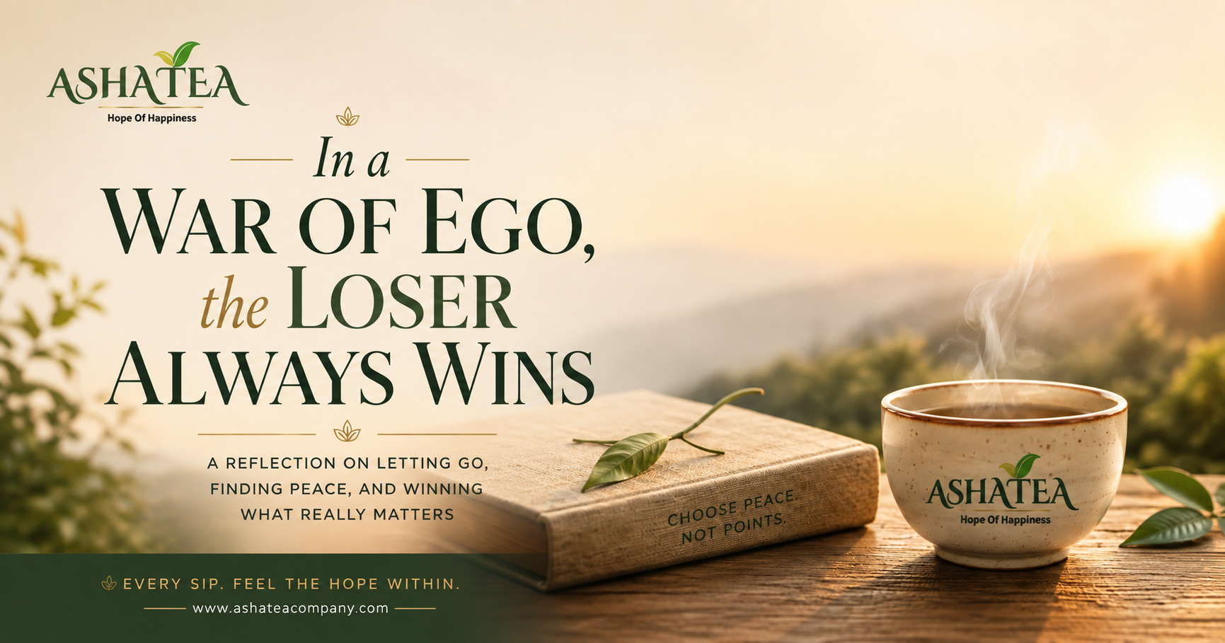 In a war of ego, choosing peace over winning with Asha Tea