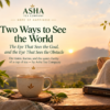 Asha Tea Company featured image for Two Ways to See the World, with a warm cup of tea, sunrise and peaceful mountain views.